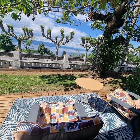 Appartement Cozy 2 Panoramique Lac Leman โทนง-เลส์-แบงส์ ภายนอก รูปภาพ