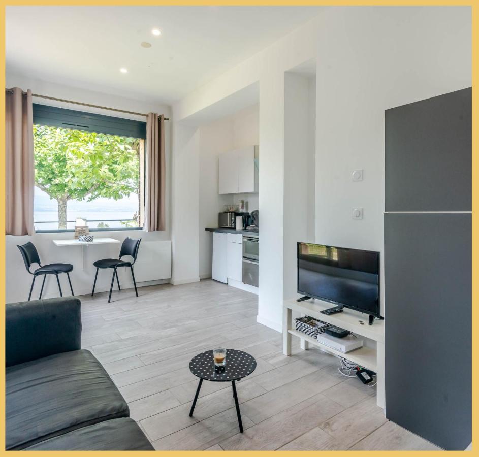 Appartement Cozy 2 Panoramique Lac Leman โทนง-เลส์-แบงส์ ภายนอก รูปภาพ